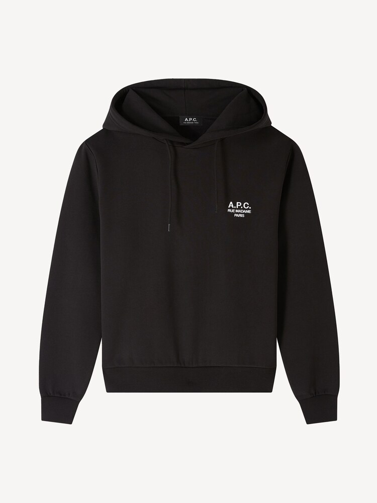 A.P.C. Black Standard Rue Madame Hoodie - Image 7 of 7