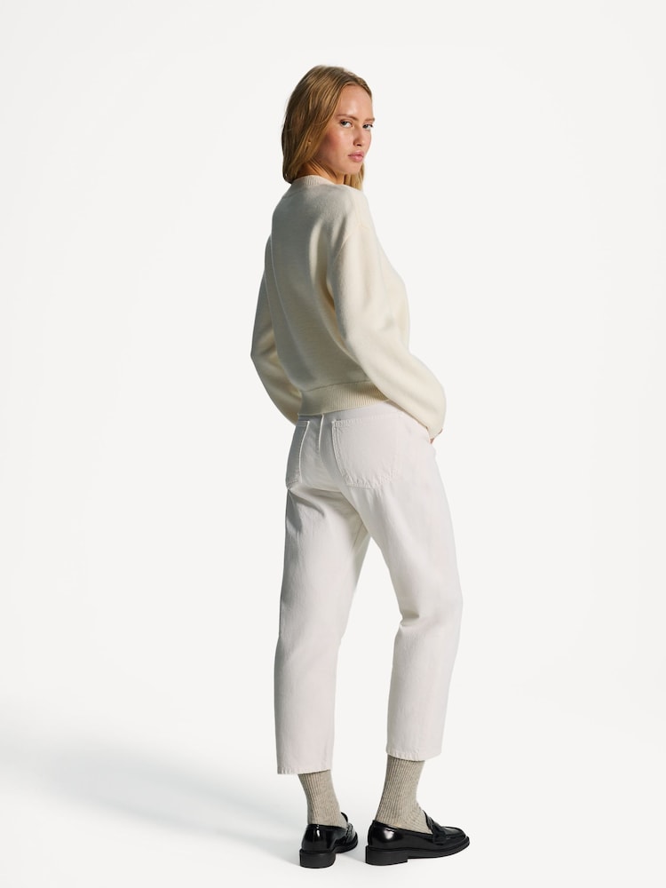 A.P.C. White Esther Merino Wool Jumper - Image 2 of 7