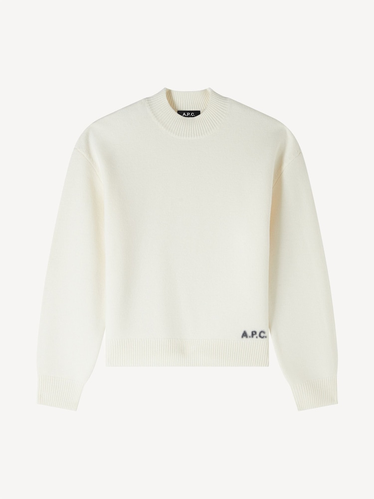 A.P.C. White Esther Merino Wool Jumper - Image 7 of 7