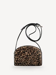A.P.C. Cheetah Print Mini Half-Moon Bag - Image 1 of 5
