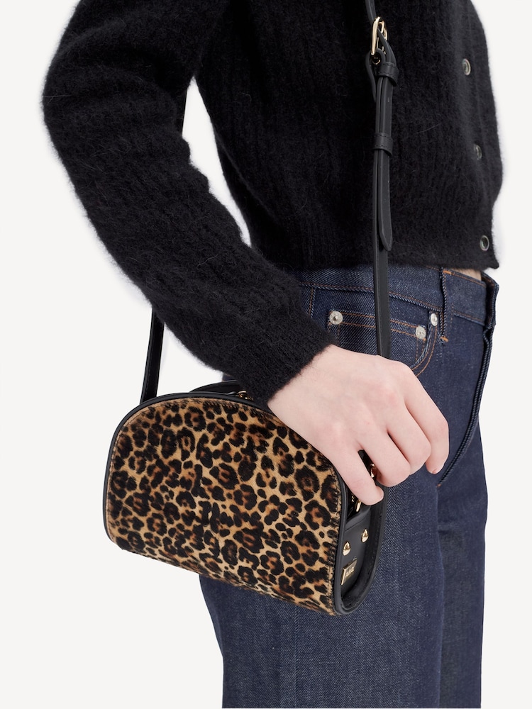 A.P.C. Cheetah Print Mini Half-Moon Bag - Image 2 of 5