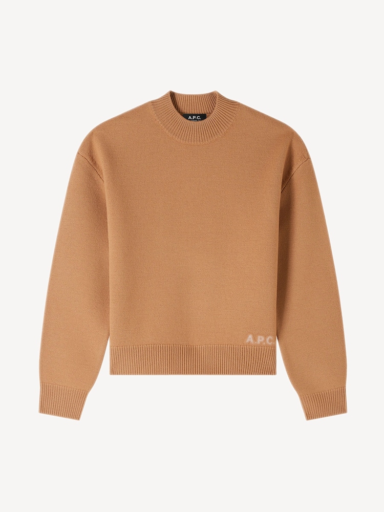 A.P.C. Brown Esther Merino Wool Jumper - Image 6 of 6