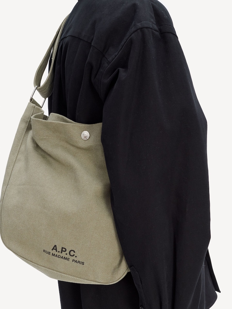 A.P.C. Green Newspaper Bag - Image 4 of 4 A.P.C. Green Newspaper Bag - Image 4 of 4