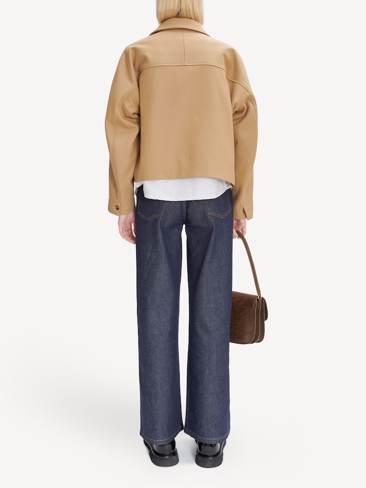 A.P.C. Brown Becca Wool Crop Jacket - Image 2 of 4
