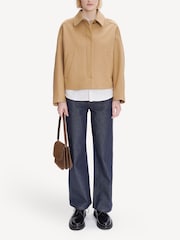 A.P.C. Brown Becca Wool Crop Jacket - Image 3 of 4