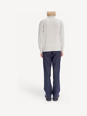 A.P.C. Blue Pinstripe Jane Straight Fit Trousers - Image 4 of 5