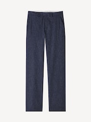 A.P.C. Blue Pinstripe Jane Straight Fit Trousers - Image 5 of 5
