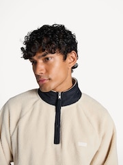 A.P.C. White Embroidered Island Fleece Sweatshirt - Image 5 of 8