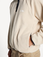 A.P.C. White Embroidered Island Fleece Sweatshirt - Image 7 of 8