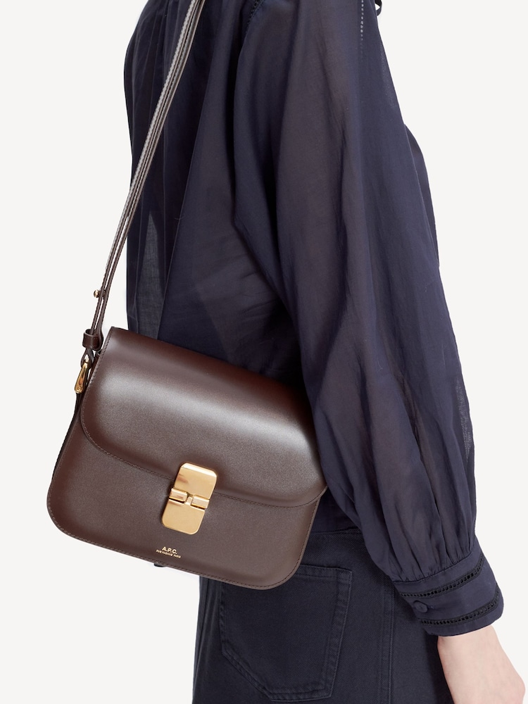 A.P.C. Brown Grace Small Bag - Image 2 of 6