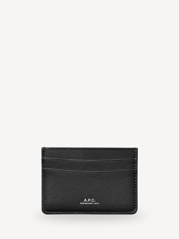 A.P.C. Black Andre Card Holder - Image 1 of 5
