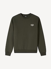 A.P.C. Green Rue Madame Standard Sweatshirt - Image 7 of 7