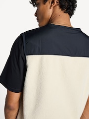 A.P.C. White Nate Embroidered Fleece Gilet - Image 9 of 10