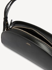 A.P.C. Black Half Moon Shoulder Bag - Image 10 of 10