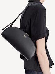 A.P.C. Black Half Moon Shoulder Bag - Image 2 of 10
