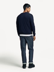 A.P.C. Blue Matt Logo Sweater - Image 4 of 7