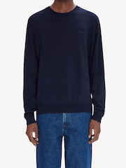 A.P.C. Blue Matt Logo Sweater - Image 5 of 7