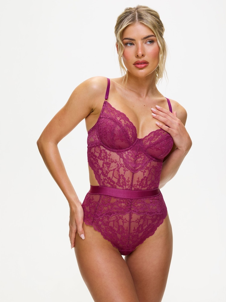 Ann Summers Purple Hold Me Tight Planet Lace Body - Image 1 of 5