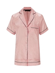 Ann Summers Pink Signature Satin Revere Pyjamas Set - Image 4 of 4