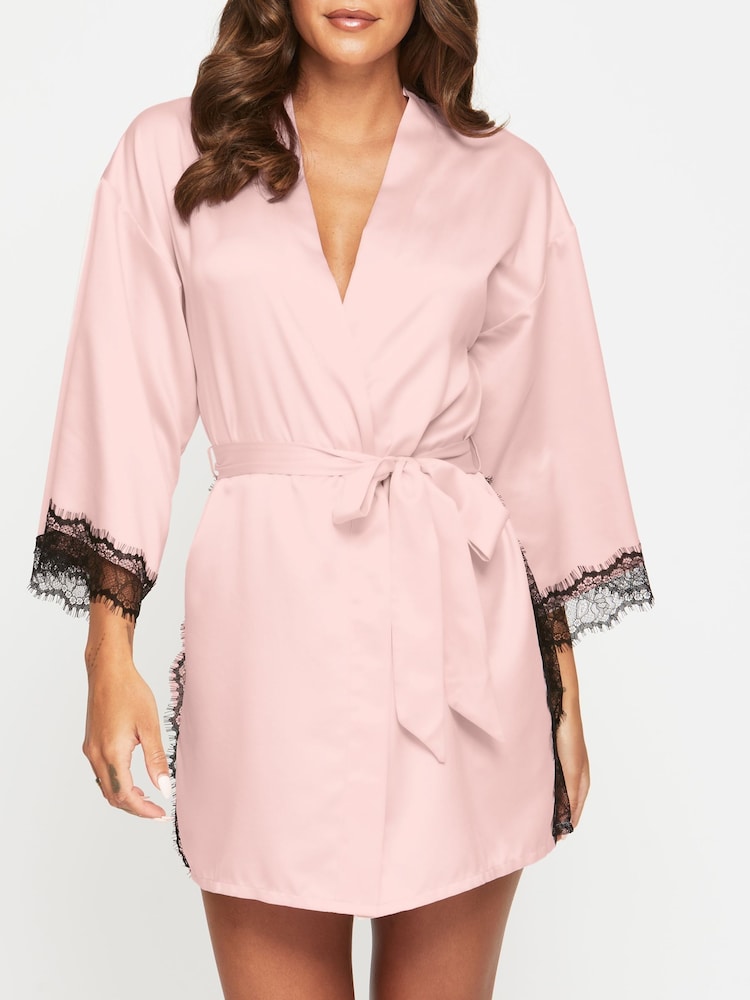 Rosa - Bata de satén Cherryann de Ann Summers - Imagen 1 de 4
