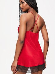 Ann Summers Black Adoration Satin Slip Chemise - Image 2 of 5