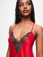 Ann Summers Black Adoration Satin Slip Chemise - Image 3 of 5