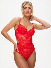 Ann Summers Red Hold Me Tight Lace Body - Image 1 of 7
