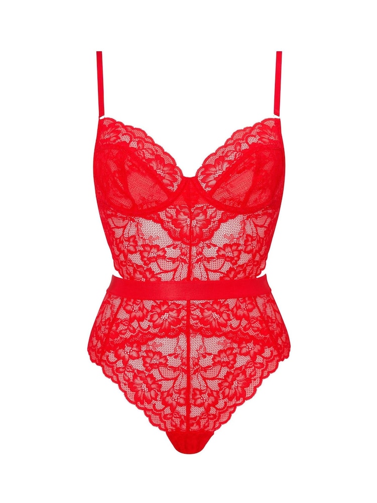 Ann Summers Red Hold Me Tight Lace Body - Image 7 of 7