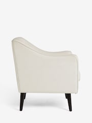 Sosandar Ivory Textured Chenille Amalfi Accent Chair - Image 6 of 9