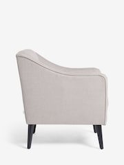 Sosandar Mink Brown Slubby Weave Amalfi Accent Chair - Image 3 of 5
