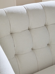 Sosandar Ivory Textured Chenille Amalfi 2 Seater Sofa - Image 4 of 6
