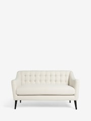 Sosandar Ivory Textured Chenille Amalfi 2 Seater Sofa - Image 6 of 6