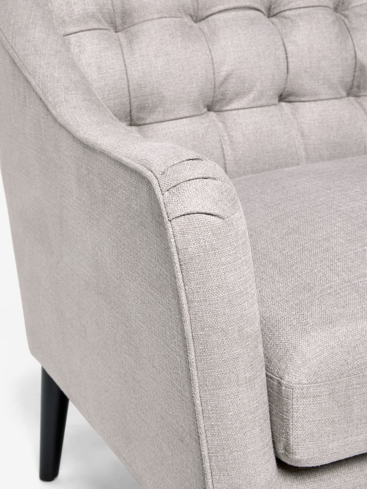 Sosandar Mink Brown Slubby Weave Amalfi 2 Seater Sofa - Image 5 of 5