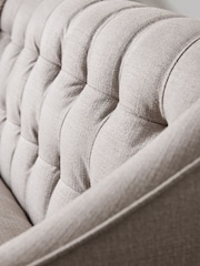 Sosandar Mink Brown Slubby Weave Amalfi 2 Seater Sofa - Image 8 of 8