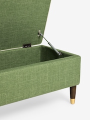 Nina Campbell Carmel Green Walton Storage Ottoman Bench - Image 9 of 9