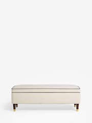 Nina Campbell Clabon Natural Rosebury Storage Ottoman Bench - Image 1 of 5