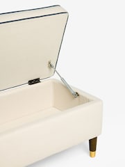 Nina Campbell Clabon Natural Rosebury Storage Ottoman Bench - Image 3 of 5
