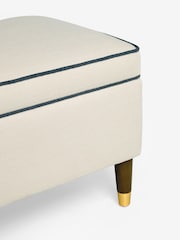 Nina Campbell Clabon Natural Rosebury Storage Ottoman Bench - Image 4 of 5