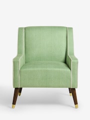 Nina Campbell Green Ikat Diamonds Rosebury Accent Chair - Image 6 of 8