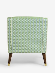 Nina Campbell Green Ikat Diamonds Rosebury Accent Chair - Image 8 of 8