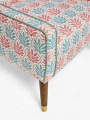 Nina Campbell Hawthorn Trellis Red and Teal Rosebury Accent Chair - Image 9 of 9