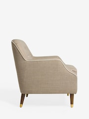 Nina Campbell Taupe Natural Carmel Walton Accent Chair - Image 7 of 8