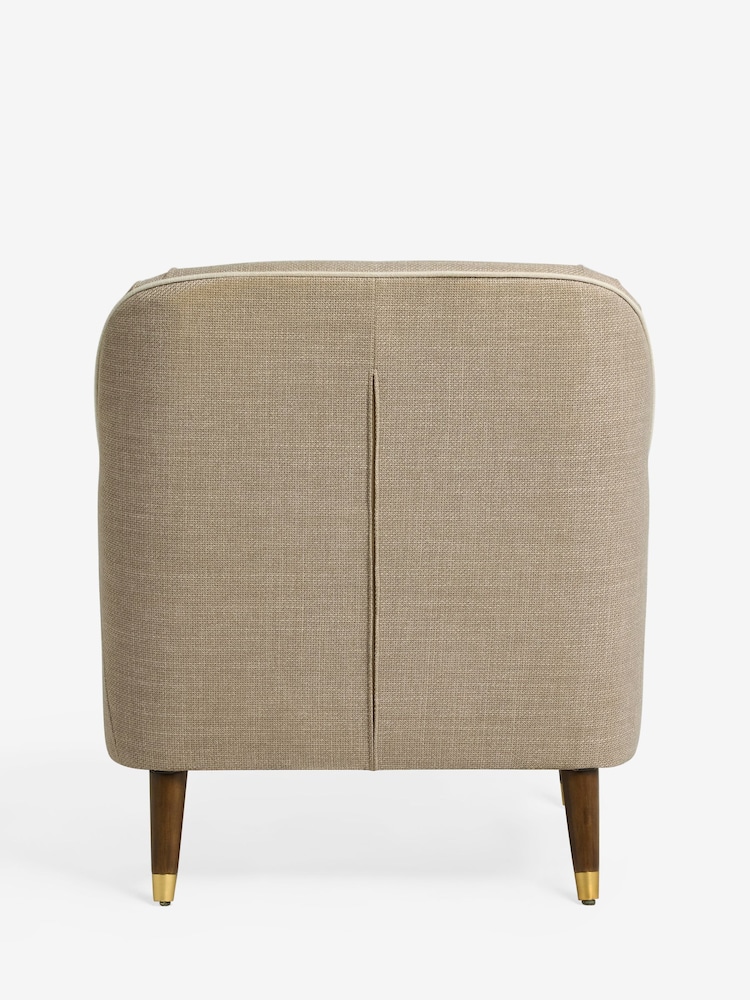 Nina Campbell Taupe Natural Carmel Walton Accent Chair - Image 8 of 8