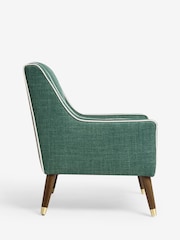 Nina Campbell Dark Teal Blue Carmel Rosebury Accent Chair - Image 6 of 8