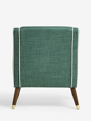 Nina Campbell Dark Teal Blue Carmel Rosebury Accent Chair - Image 7 of 8