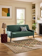 Nina Campbell Dark Teal Blue Carmel Rosebury Small 2 Seater Sofa - Image 1 of 6