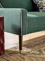 Nina Campbell Dark Teal Blue Carmel Rosebury Small 2 Seater Sofa - Image 2 of 6