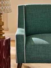 Nina Campbell Dark Teal Blue Carmel Rosebury Small 2 Seater Sofa - Image 3 of 6