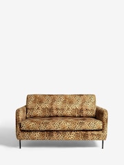 Rockett St George Leopard Love Velvet The Edie 2 Seater Sofa - Image 1 of 3