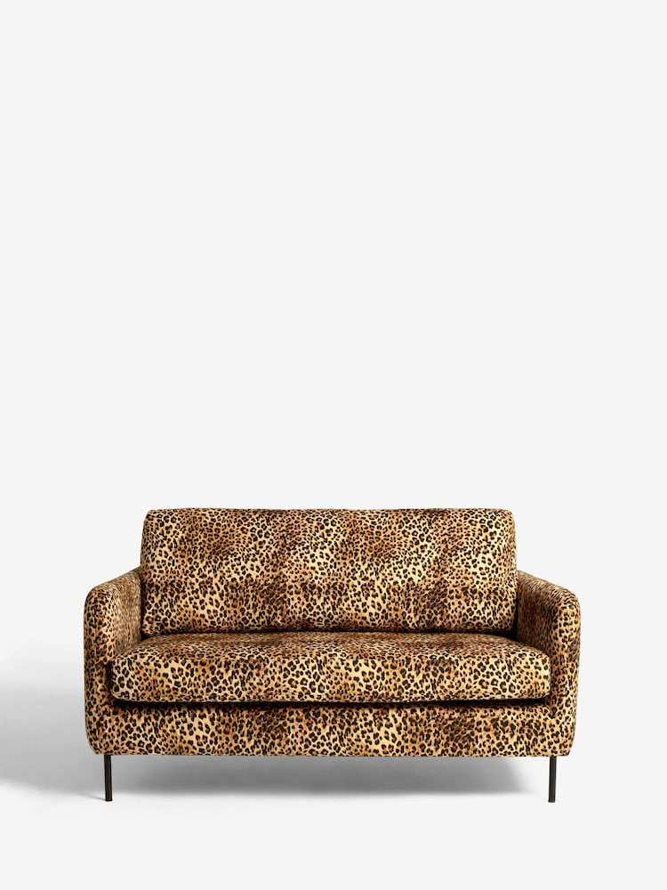 Rockett St George Leopard Love Velvet The Edie 2 Seater Sofa - Image 1 of 3